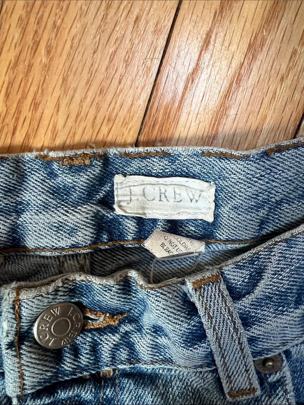 VINTAGE J. Crew Light Blue Denim High-Rise Jean Shorts